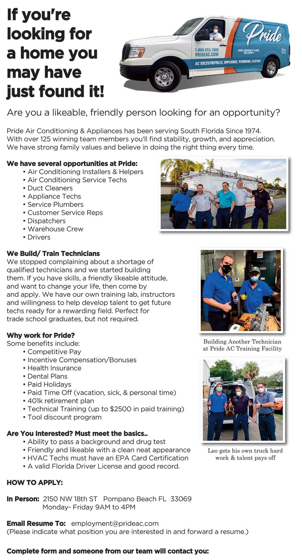 Pride Air Conditioning & Plumbing